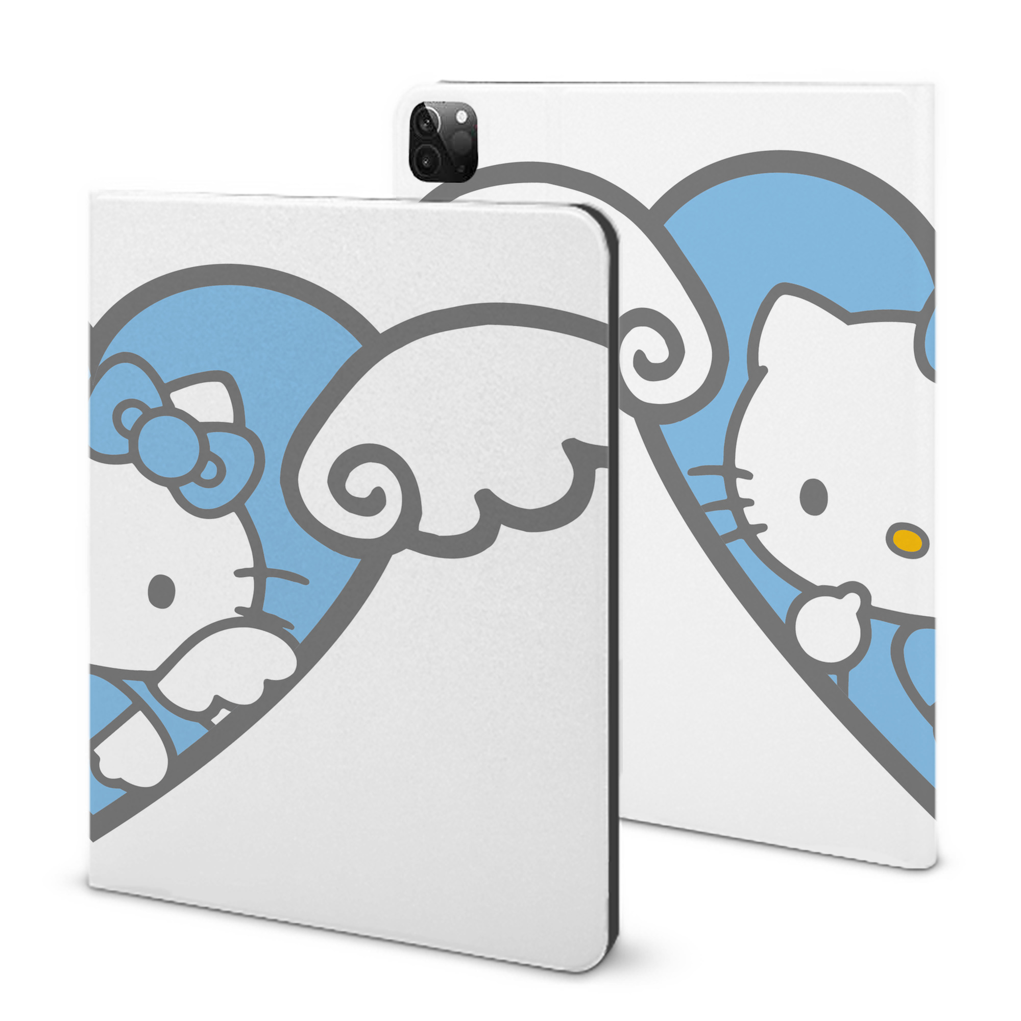 （画像用） Hello Kitty ハローキティ IPadケース ペンホルダー付き ブックスタイルデザイン